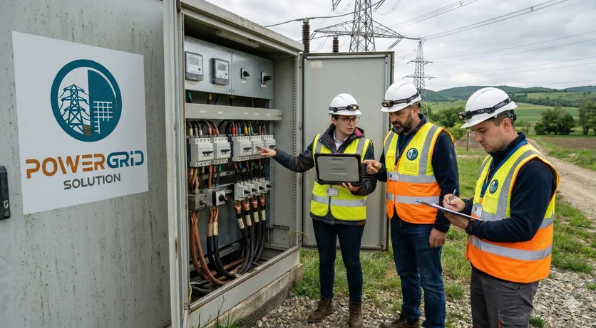 PowerGrid engineers in the field working on electrical infrastructure